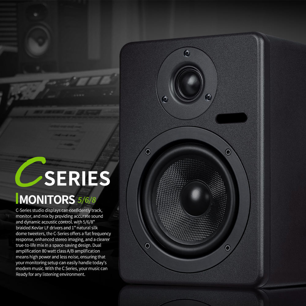 Factory Direct Supply Inch Studio Senior Active Monitor Speakers C5 for  Studio Room