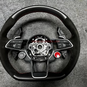 Volant DOS pour <span class=keywords><strong>Golf</strong></span> 8 Golf8 Mk7 Mk8 <span class=keywords><strong>gti</strong></span> <span class=keywords><strong>7r</strong></span> Volants pour Volant Volant Carbon Fiber Alcantara LED Volant - Product Image 4