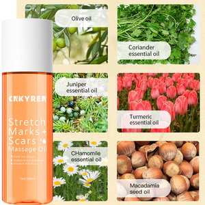 عضوي لميزة تبييض الجسم لإزالة علامات التمدد الندوب يساعد على الحفاظ على مرونة الجلد الحمل أكثر أمانًا - Product Image 3