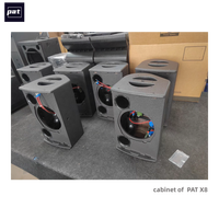 Altavoz Coaxial Pasivo de 2 Vías Pat X8, Altavoz Portátil de 8 Pulgadas de Alta Potencia, Rango Completo, Resistente al Agua, Audio de Alta Resolución para Escenario