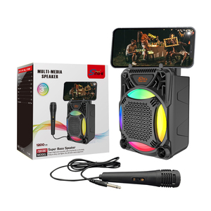 Altavoz Portátil Inteligente SING-E ZQS1367 con Luces LED de Colores, Micrófono y Bluetooth 3 en <span class=keywords><strong>1</strong></span> - Product Image 1