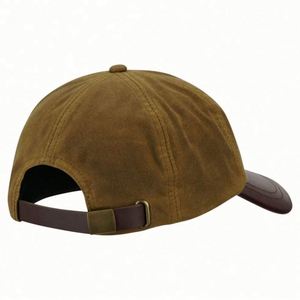 Custom Quality Oxford Herringbone 6-Panel Baseball Cap Durable Water-Resistant Outdoor Waterproof Breathable <b>Hat</b> Sporty Style - Product Image 2