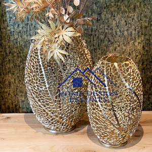 Latest Design Aluminium Flower Vases for Living Room Metal Aluminium Candle <b>Tea</b> <b>Light</b> Candle <b>Holder</b> for Wedding Decor - Product Image 2