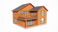 Maison modulaire de luxe pour les vacances, maison préfabriquée/maison en bois