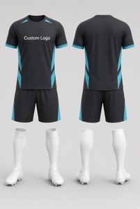 Custom Crimson Red Grey Panel Soccer Kit Full Set Jersey Shorts <b>Socks</b> Football Uniform - Product Image 2