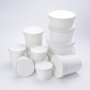Bol en papier kraft jetable écologique imprimé personnalisé tasse à soupe récipient d'emballage alimentaire à emporter - Product Image 4