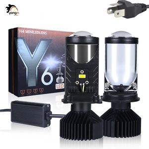 Accessori Auto: Fari LED H1 H3 H4 9003 H7 H11 9005 9006 HB3 HB4 80W Y6 <span class=keywords><strong>Y7</strong></span> Bi-LED con Lente Proiettore Laser e Faro LED H4 Y6 - Product Image 1