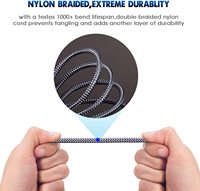 Donnguan Factory Nylon Jack 3.5 Audio Cable 3.5MM Male to Male Stereo Car Aux Cable for Car Cellphone Headset Speaker