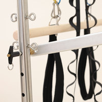 Reformer Pilates en Bois avec Tour pour Studio, Yoga, Entraînement du Core, Gain de Place, Découvrez Plus de Méthodes d'Entraînement, Machine de Pilates