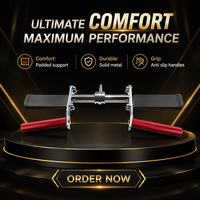 Poignée ergonomique robuste antidérapante en acier pour câble de barre BT, double poignée, équipement de gym, pour biceps, triceps, cross grip, bras