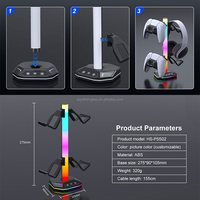 Support de casque de jeu RGB pour E-sport avec port de chargement USB pour casque et manette de jeu – Présentoir de vente en gros