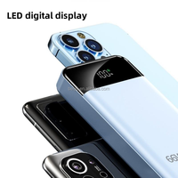 Batería Externa Portátil de 20000mAh con Salida y Entrada Tipo-C, Pantalla LED Digital, Carga Rápida de 22.5W con Luces, 20000mAh