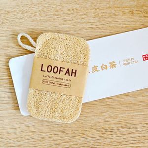 Natural Luffa Dish Washing Cloth Natural Loofah Luffa Sponge Non-stick Good Absorbency Dish <b>Towels</b> Bath Kitchen - Product Image 2