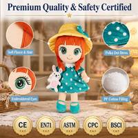 OEM ODM disesuaikan 20cm kartun lembut boneka lap dengan pakaian kustom boneka Kawaii mewah boneka produsen mainan