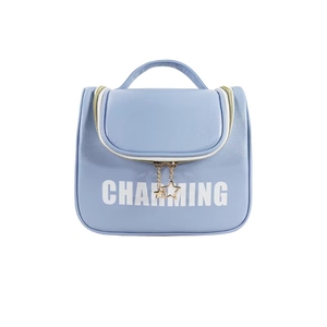 Custom Large Capacity Travel Cosmetic <b>Makeup</b> Bag <b>for</b> Women, Fashion Hanging Toiletry Bag with Zipper Closure - Product Image 4