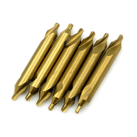 Foret à centre cylindrique de haute qualité HSS-E avec revêtement TiN 1/2/3/4/5/6 M35/M42 pour tour CNC