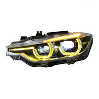 Feux de jour tricolores SJC Auto V3 pour BMW Série 3 F30 F31 F35 Jaune/Blanc/Ambre, interrupteur DRL, éclairage avant, Plug & Play