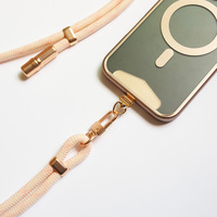 Cordón para Teléfono Móvil Tres en Uno, Extraíble, Largo, Cruzado, para Colgar en la Espalda o el Cuello, Ajustable, Antipérdida