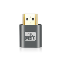 Émulateur de signal vidéo 4K UHD pour affichage virtuel, adaptateur de simulation d'écran sans tête (Ghost Plug) avec boîtier métallique