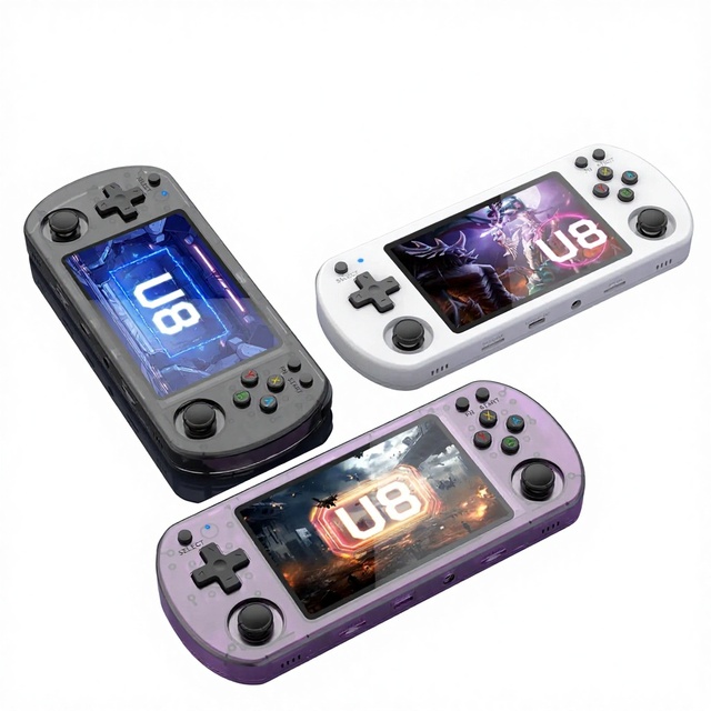 New Factory Price U8 Open Source Linux OS Handheld 4-inch Horizontal Version Portable PSP Game Console Color Display HD