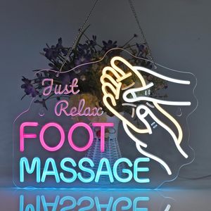 Foot <b>Massage</b> Neon Sign LED dimmable USB powered ambient light store window decoration light street indicator light Customized 5v - Product Image 6