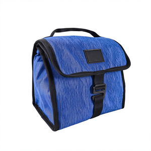 Sac isotherme portable personnalisé OEM pour repas, petit format, avec double poignée, étanche, écologique, en tissu 600D, avec fermeture éclair - Product Image 2
