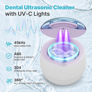 ODM 2025 yeni ultrasonik UV temizleme takı yıkama diş yanlış diş Aligner tutucu ağız koruyucusu ultrasonik protez temizleyici - Product Image 3