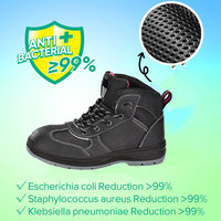 Bottes de travail chaudes doublées de polaire pour femmes, chaussures de sécurité durables à lacets et à embout d'acier pour la construction industrielle