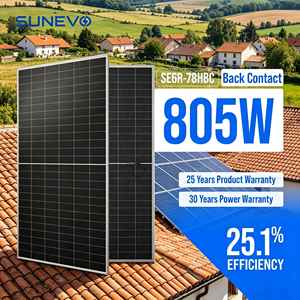Paneles Solares Bifaciales Tipo N Sunevo de 750w 770w 805w, Módulos de Contacto Trasero para Uso Residencial y Proyectos Industriales B - Product Image 1