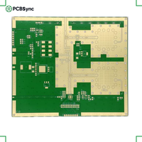 PCBSync Rogers RT/duroid 5880 0.5mm 1oz Or dur 2 couches Carte RF à perte ultra-faible