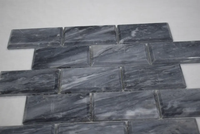 Mosaïque de marbre gris nuageux en pierre polie chinoise pour le plancher et le mur de cuisine
