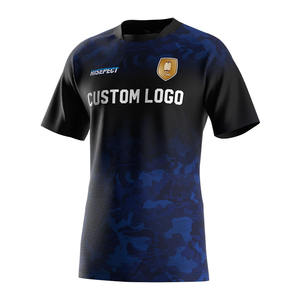 卸売印刷マッスルボディービルドライフィットクルーネックメンズカットオフジムコロンビアジャージーケニアンラグビーシャツ - Product Image 1