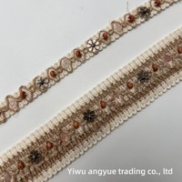Bordure en dentelle à franges bohème vintage, garniture en macramé tissée à la main avec pendentifs coquillages/paillettes/étoiles de mer pour la décoration de vêtements