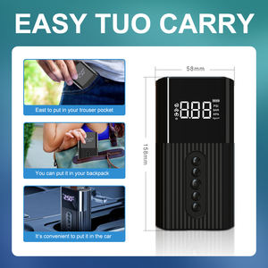 Mini bomba de aire automática inalámbrica Nexest, inflador de neumáticos Digital portátil para coche, batería integrada, caja de Material ABS embalada - Product Image 6