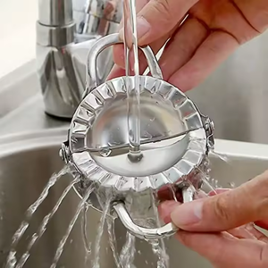 Cao Cấp Xách Tay Thép Không Gỉ Pastry Công Cụ Của Nhãn Hiệu Bánh Bao Báo Chí Khuôn Bánh Bao Nhà Sản Xuất Cho Pastry <span class=keywords><strong>Pie</strong></span> Làm hoành thánh Khuôn - Product Image 2