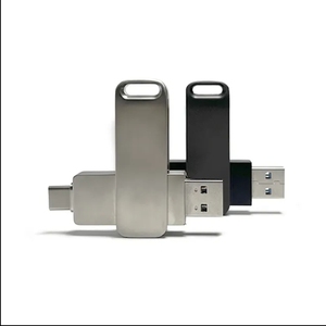 驚くべき高速メタルデュアルUSB2.0フラッシュドライブタイプC3.0外付けサムドライブメモリスティック、電話、Mac、ラップトップ、デスクトップ用 - Product Image 2