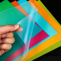 Plaques en plastique translucides en PP, PET, PVC, épaisseur uniforme, panneaux en plastique teinté flexibles pour emballage et fenêtres