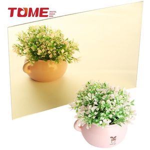 TOME Tấm Gương Acrylic Dẻo Cắt Vàng <span class=keywords><strong>4</strong></span> * 8ft <span class=keywords><strong>1</strong></span>.22*2.44M 2Mm Để Trang Trí Quảng Cáo Tấm Mica Vàng - Product Image 2