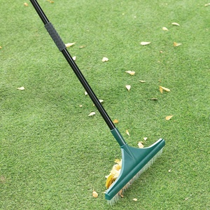<span class=keywords><strong>Telescopic</strong></span> xử lý Turf chổi cỏ cỏ làm sạch bàn chải sân vườn Thảm cào - Product Image 1