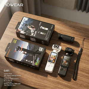 กล้องแอคชั่นพกพาขายดี เลนส์หมุนได้ 270 องศา หน้าจอพลิก 2.0 นิ้ว ความละเอียด 4K กันน้ำ IPX6 ป้องกันการสั่นไหว รองรับการ์ด TF เหมาะสำหรับวีล็อกและการเดินทาง - Product Image 3
