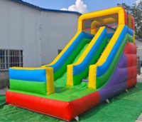 Toboggan gonflable géant commercial DFRL 7m pour adultes, en bâche PVC, garantie 3 ans, souffleur inclus, capacité 300kg, installation facile