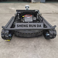 Cortadora de Césped Robótica Todoterreno Importada de China, de Grado Industrial, de Gasolina, de 4 Tiempos, 16 CV, con GPS RTK para Jardines de Villas y Hogares