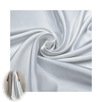 Tissu satiné 100 % polyester soyeux et écologique, 75-78 GSM, teint uni, tissé, pour doublures et accessoires de mariage et occasions spéciales