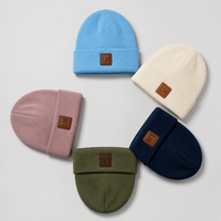 Bonnet en tricot avec pompon personnalisé, doux et chaud, unisexe, pour le camping en plein air, les activités de plein air et la vie quotidienne