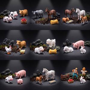 Mini Lámpara 3D de Resina con Figuras de Vaca, Toro y Ternero Escoceses, Modelo Realista de Animales de Granja, Juguete Educativo para Niños, Regalo, Venta al por Mayor - Product Image 1