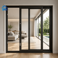Porte coulissante en aluminium à double vitrage, moderne et minimaliste, insonorisée, étanche, durable, à haute ventilation, pour balcon