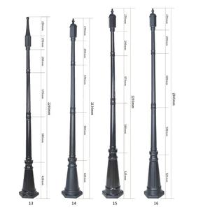 道路通り広告Ledダイ鋳造Aluminuamソーラーヤードランプポール - Product Image 6