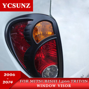 Ycsunz ABS ฝาครอบไฟท้ายสีดำด้านสำหรับ <span class=keywords><strong>Mitsubishi</strong></span> L200 Triton 2006-2009อุปกรณ์เสริมฝาครอบไฟท้ายรถกระบะ - Product Image 5