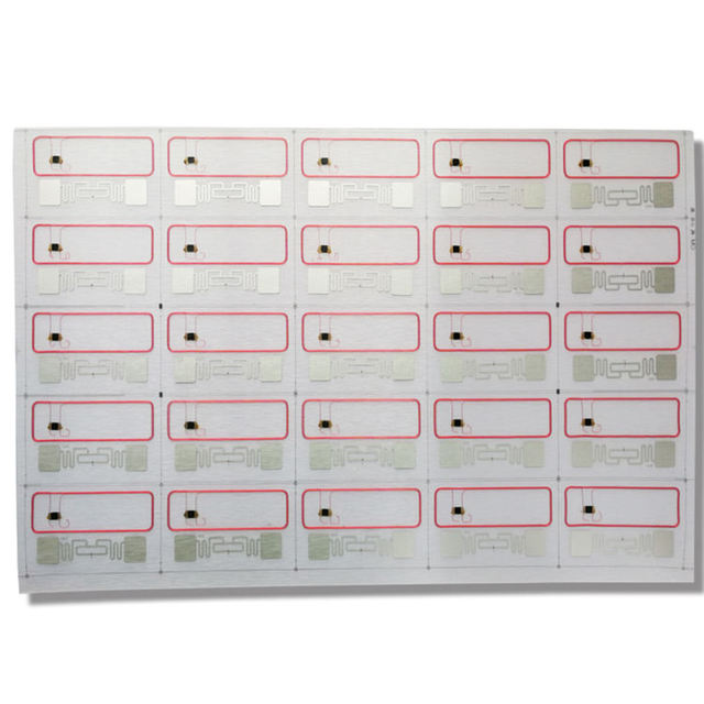 125 khz A4 Inlay Sheet Pvc Custom Blank Inlay Sheet Uhf Dry Rfid Inlay
