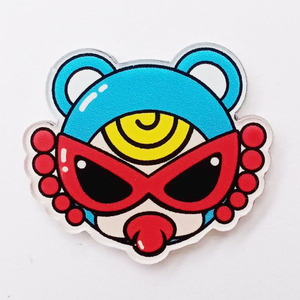 Nuevo japonés coreano Popular dulce fresco gafas de sol dibujos animados Tv personaje accesorios Diy acrílico encantos caja del teléfono basura Decoración - Product Image 3